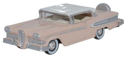 Oxford Diecast 87ED58003 HO Pink/White 1958 Edsel Citation