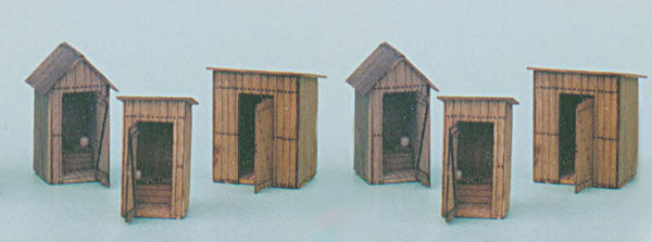 Banta Model Works 2021 HO Scale (6 in 1) Outhouse Collection Laser Cut Kit