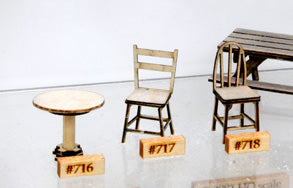 Banta Model Works 718 O Bent Back Chairs (8)