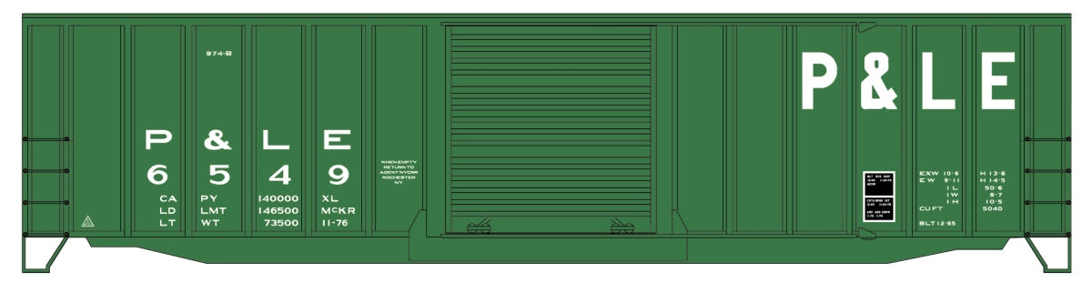 Accurail 5660 HO P&LE Exterior Post Welded Side Steel Boxcar #6549