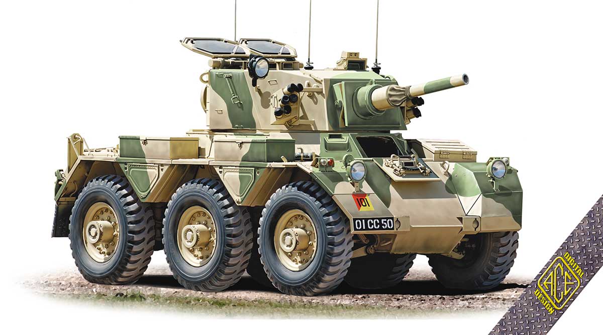 ACEs 72435 1:72 FV-601 Saladin Armoured Car Military Vehicle Model Kit