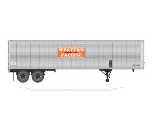 Lionel 6-84887 O Western Pacific 40' Trailer Pack (2)
