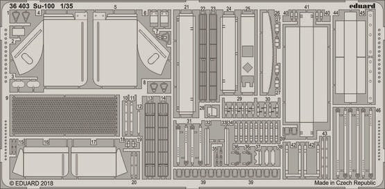 Eduard 36403 1:35 Armor Su100 for Zvezda Aircraft Detail Parts