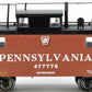 Bowser 41687 HO Pennsylvania N5B Shadow Keystone Caboose w/Trainphone #477805