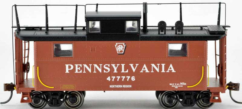 Bowser 41687 HO Pennsylvania N5B Shadow Keystone Caboose w/Trainphone #477805