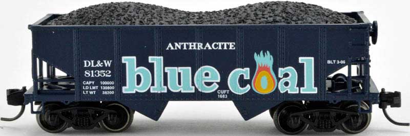 Bowser 37954 N Delaware, Lackawanna & Western/Blue Coal GLa Hopper Car #81468
