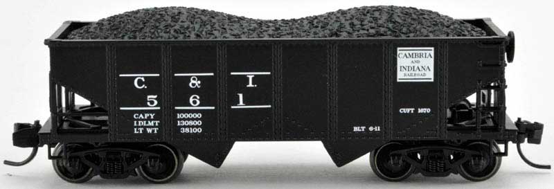 Bowser 37967 N Cambria & Indiana GLa Hopper Car - Ready to Run #573