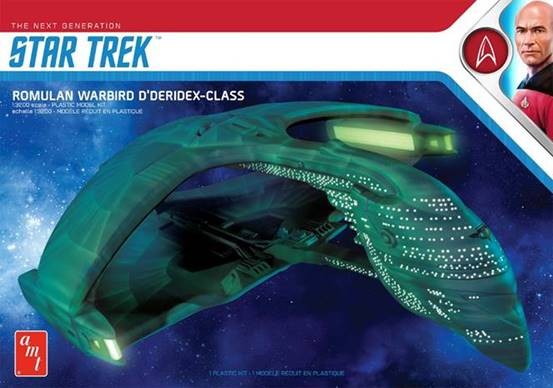 AMT 1125 1:3200 Star Trek - Romulan Warbird D’Deridex-Class Plastic Model Kit
