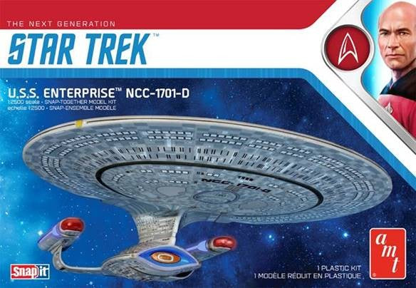 AMT 1126 1:2500 Star Trek U.S.S. Enterprise-D (Snap) 2T Plastic Model Kit