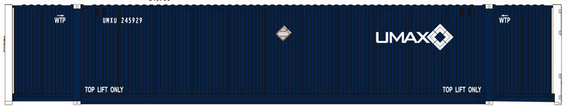 Atlas 50003990 N UMAX (UMXU) 53' Container #2 (Pack of 3)
