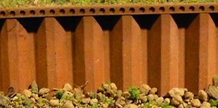 Chooch 8516 HO/O Flexible Steel Sea Wall (Large)