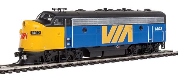 Walthers 910-19940 HO VIA Rail Canada EMD F7A Diesel Loco Sound/DCC #1414