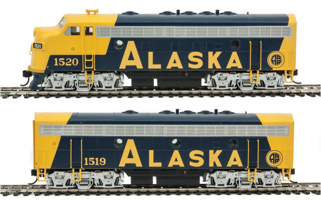 Walthers 910-19925 HO Alaska Railroad EMD F7 A-B Diesel Locomotive #1520/#1519