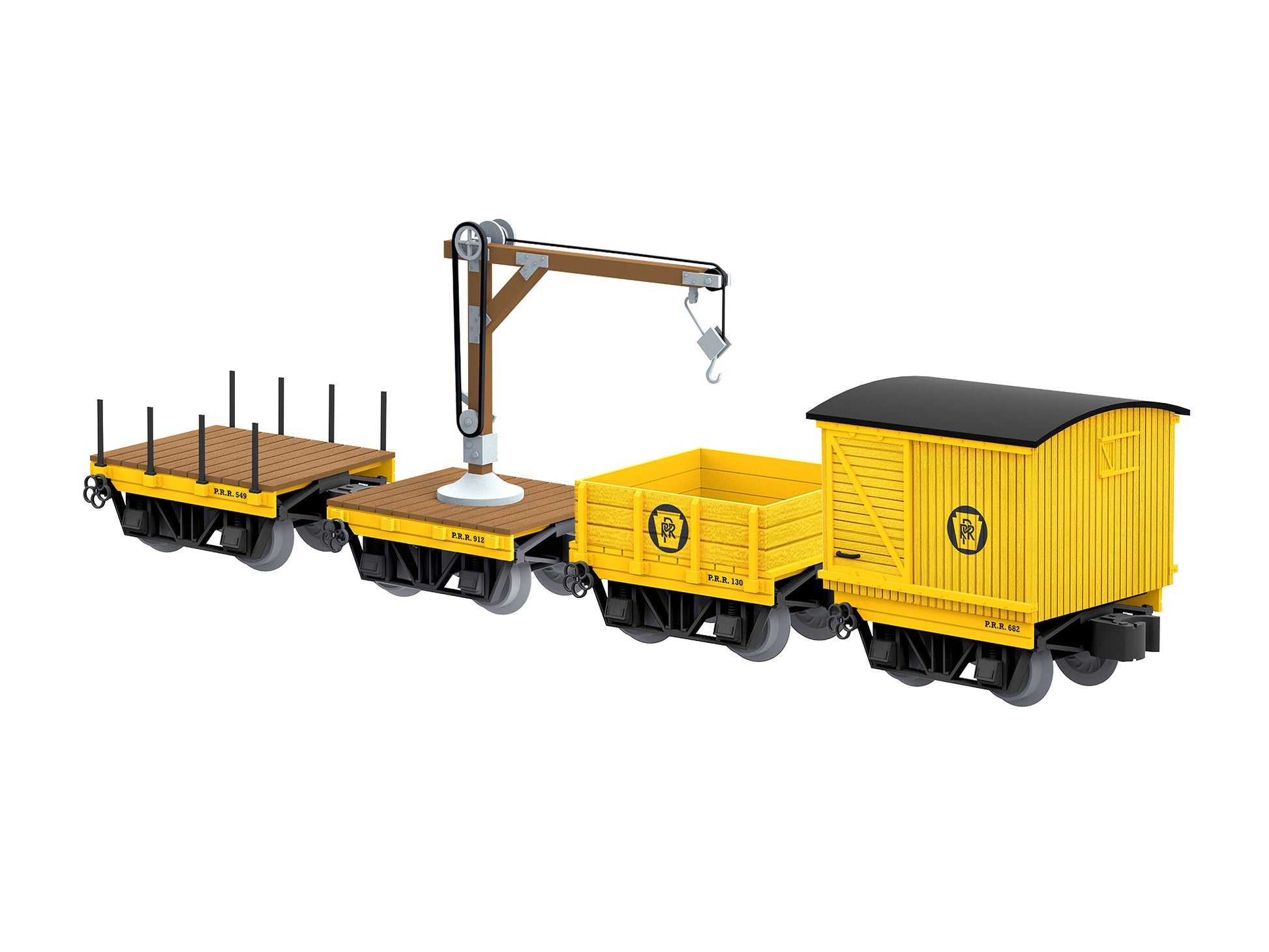Lionel 6-85378 O Pennsylvania Disconnect Work Cars Pack (4)