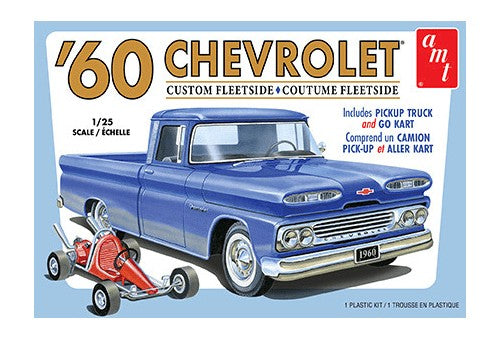 AMT 1063 1:24 1960 Chevrolet Custom Fleetside Pick Up Truck Model Kit