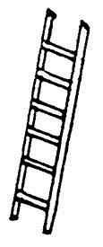 Scale Structures 2518 HO Wooden Ladder 1 (3)