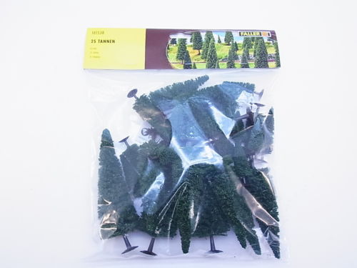 Faller 181538 HO Assorted Fir Trees 1.9"-5.9" (Set of 25)