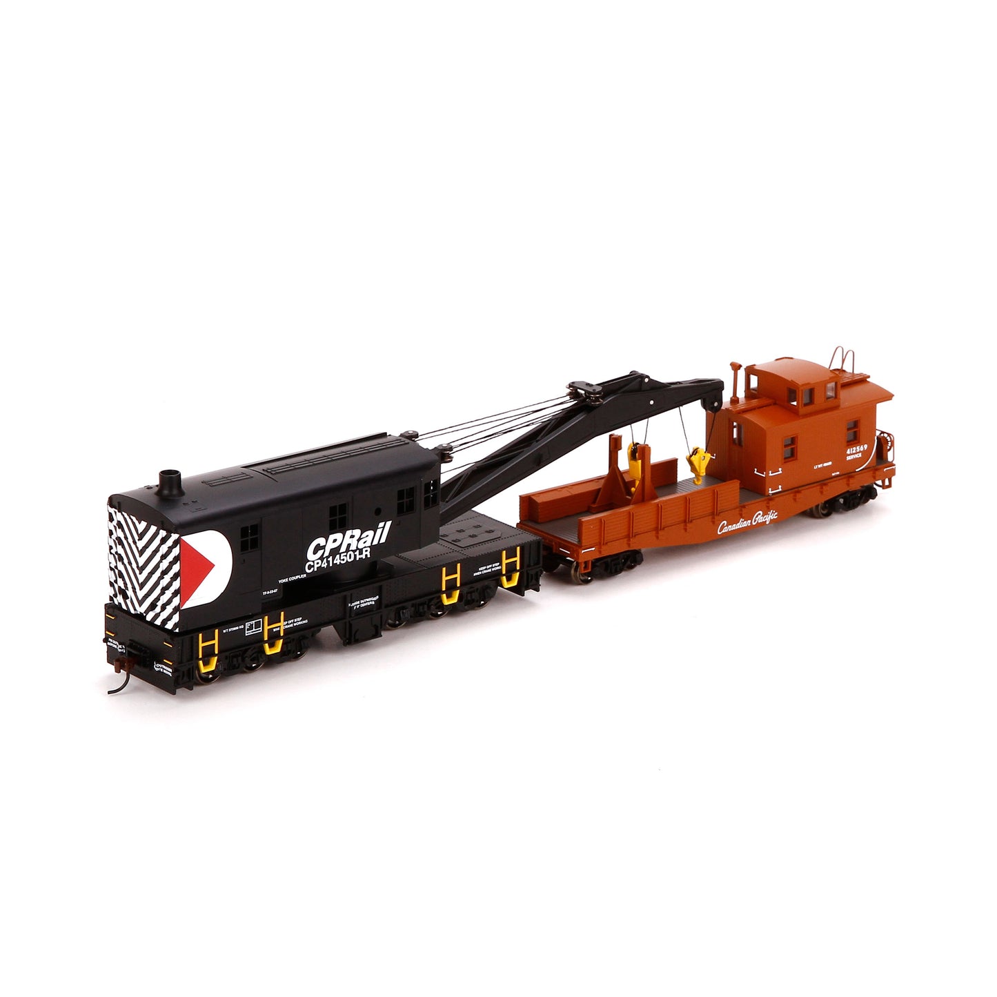 Athearn 7525 HO Canadian Pacific Rail RTR 200-Ton Crane with Tender