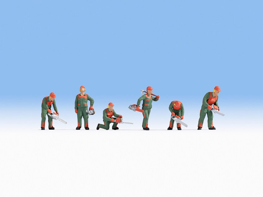 Noch 15061 HO Forest Workers Figures (Set of 6)