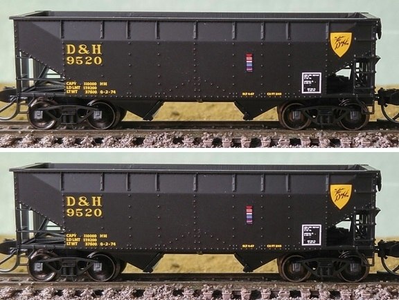 Bluford Shops 66142 N Delaware & Hudson 2-Bay Offset Hopper (2)