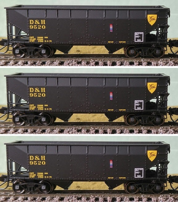 Bluford Shops 66143 N Delaware & Hudson 2-Bay Offset Hopper (3)