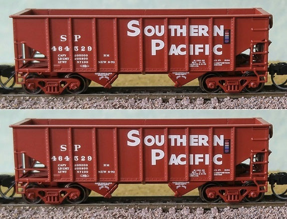 Bluford Shops 65182 N Southern Pacific 8-Panel 2-Bay Hopper (Set of 2)