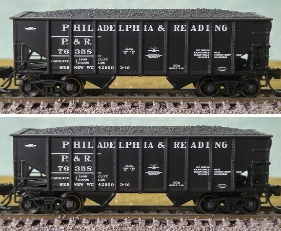 Bluford Shops 65162 N Philadelphia & Reading 8-Panel 2-Bay Hopper (2)