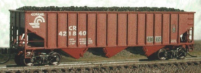 Bluford Shops 14531 N Conrail 70-Ton 3-Bay 14-Panel Hopper w/Load