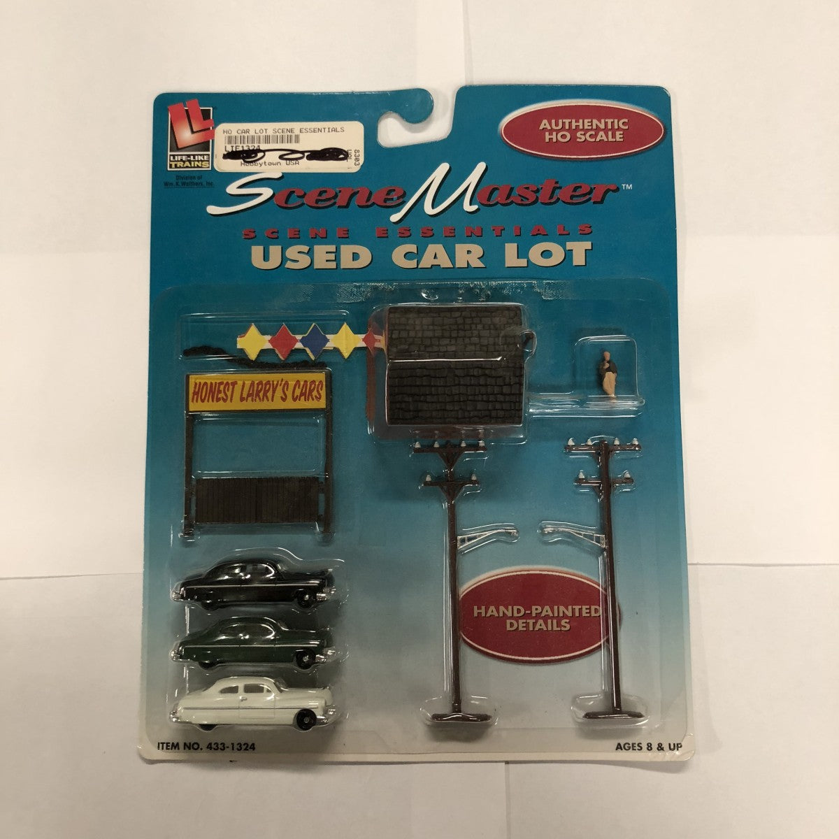 Life Like 433-1324 HO Scale Scene Master Used Car Lot