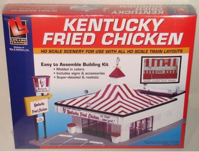 Life Like 433-1394 HO Kentucky Fried Chicken Building Kit