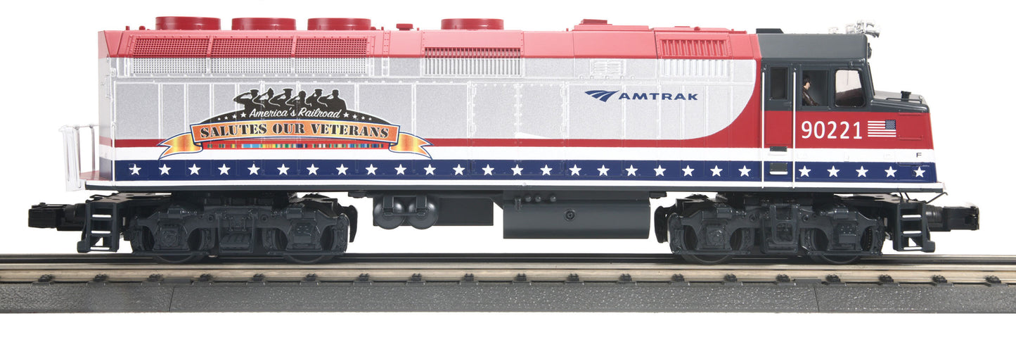 MTH 30-20470-1 O-27 Amtrak F40 with PS3 #90221