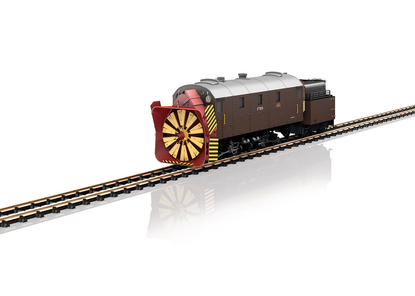 LGB 26605 G Scale Brass Rhaetian Railway Xrot Steam Rotary Snowblower- RARE