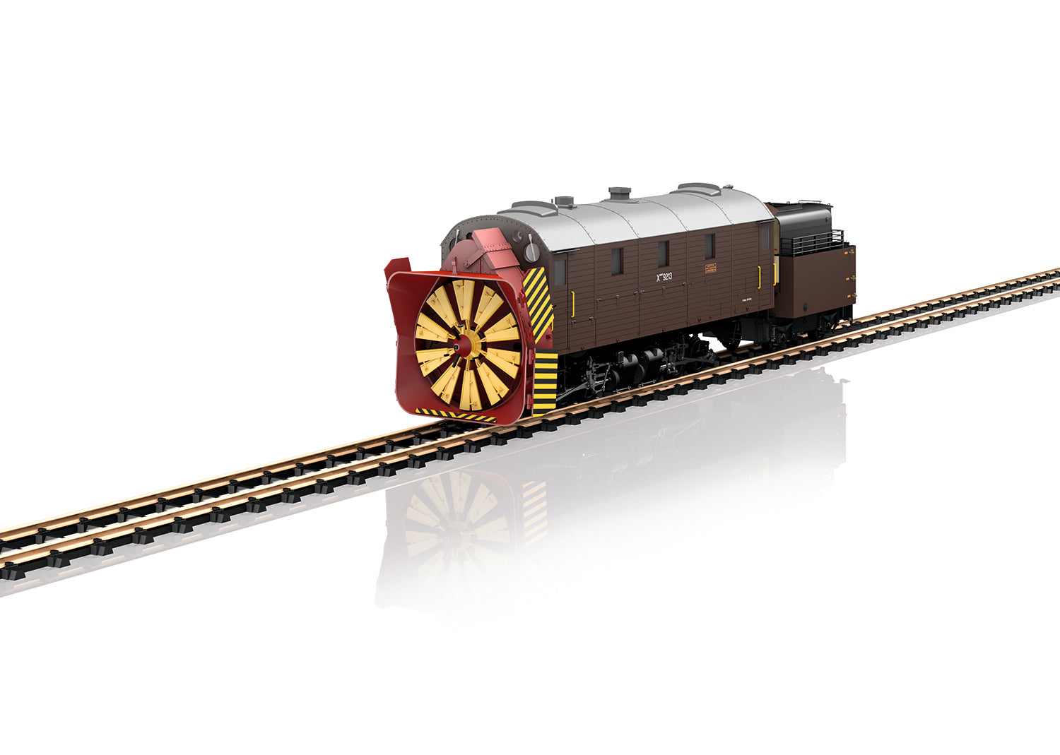 LGB 26605 G Scale Brass Rhaetian Railway Xrot Steam Rotary Snowblower- RARE