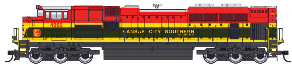 Walthers 910-19847 HO Kansas City Southern de Mexico SD70ACe Diesel Loco #4060