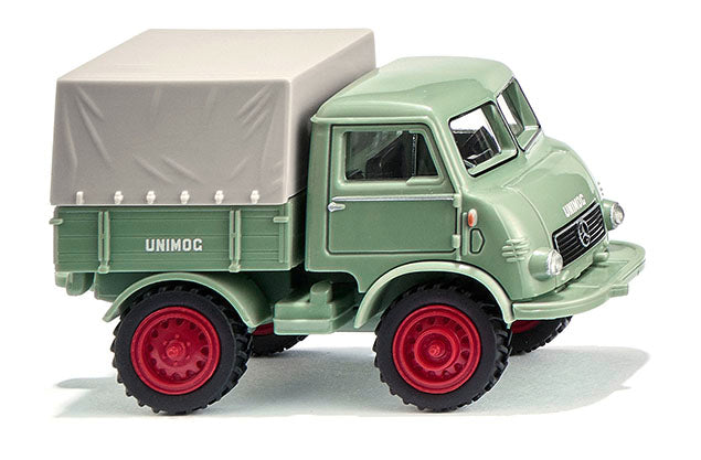 Wiking 036802 1:87 Mercedes-Benz Unimog U 401 Light Green Plastic Kit