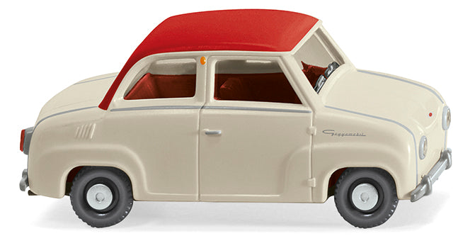 Wiking 0184 03 HO Pearl & White 1964 Glas Goggomobol