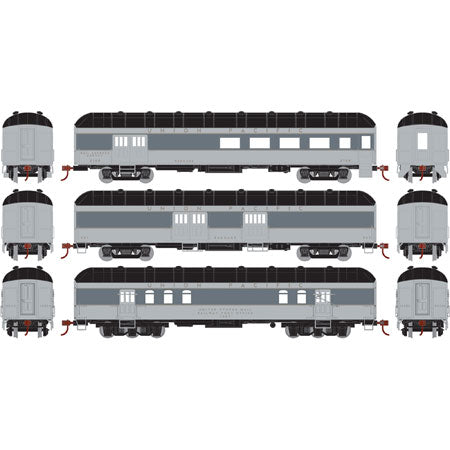 Athearn 86539 HO Union Pacific RTR Arch Roof Passenger Car (Set of 3)