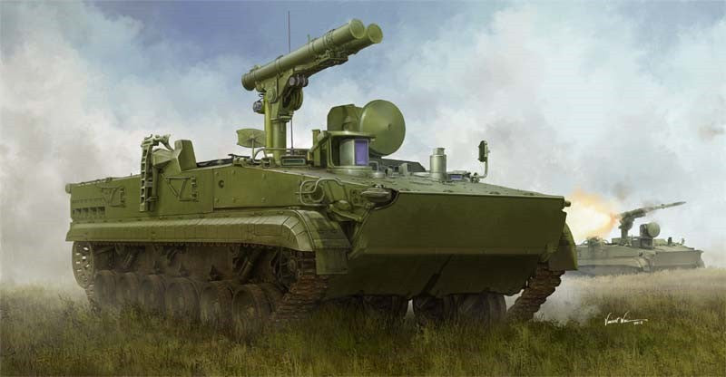 Trumpeter 09551 1:35 Russian 9P157-2 Anti-Tank System Plastic Model Kit