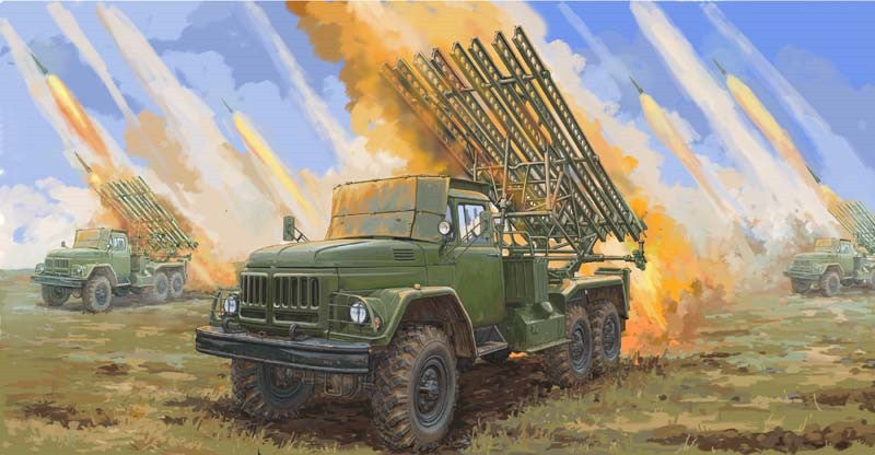 Trumpeter 01062 1:35 Soviet 2B7R Multiple Rocket Launcher BM-13 NMM Truck Kit