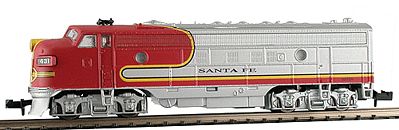 Model Power 89440 N Santa Fe EMD FP7A Phase II Diesel Locomotive Sound/DCC