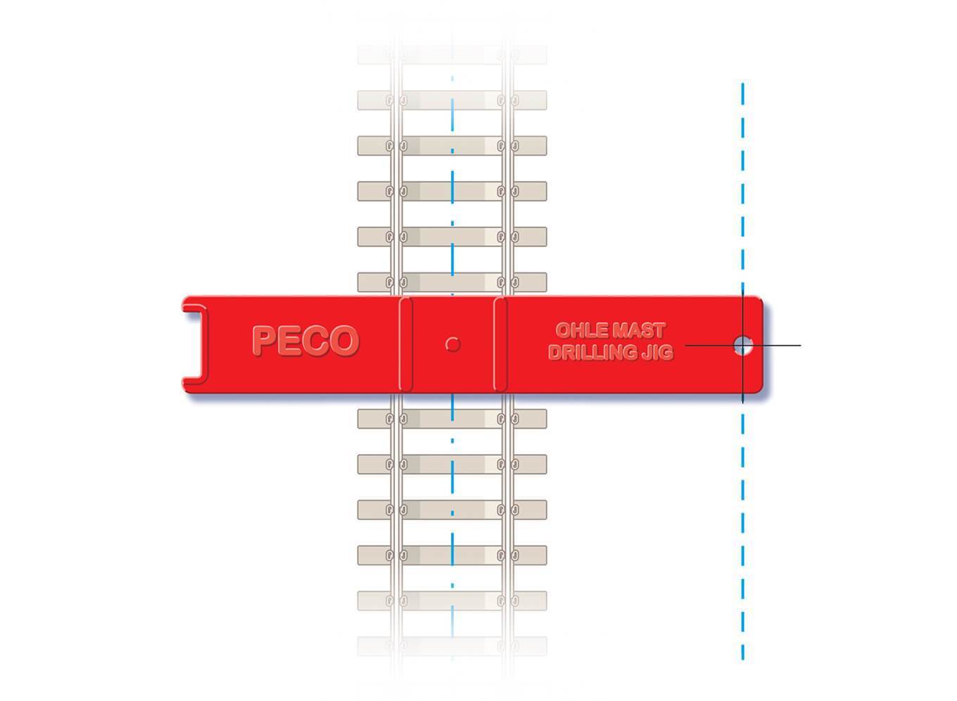 Peco LC-115 OO/HO Catenary Mast Installation Jig
