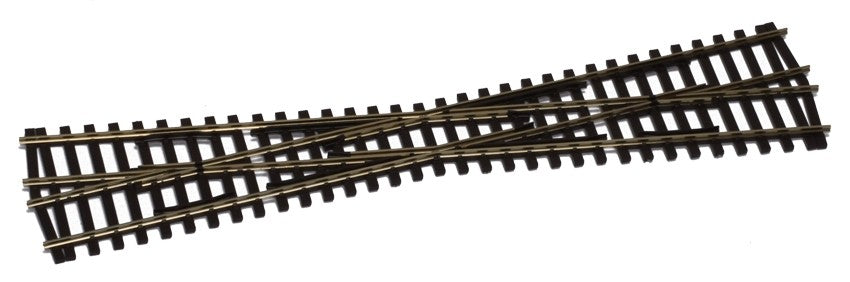 Peco SL-E194 OO/HO Code 75 9.80" 12° Long Crossing 2-Way Switch Turnout