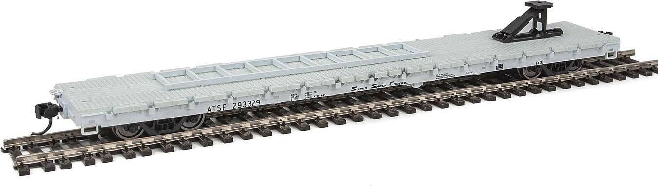 Walthers 910-5302 HO ATSF 60' Pullman Standard Flat Car Santa Fe (TOFC) # 293329