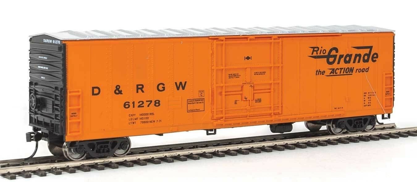 Walthers 910-2033 HO D&RGW 50' Insulated Boxcar RTR #61278