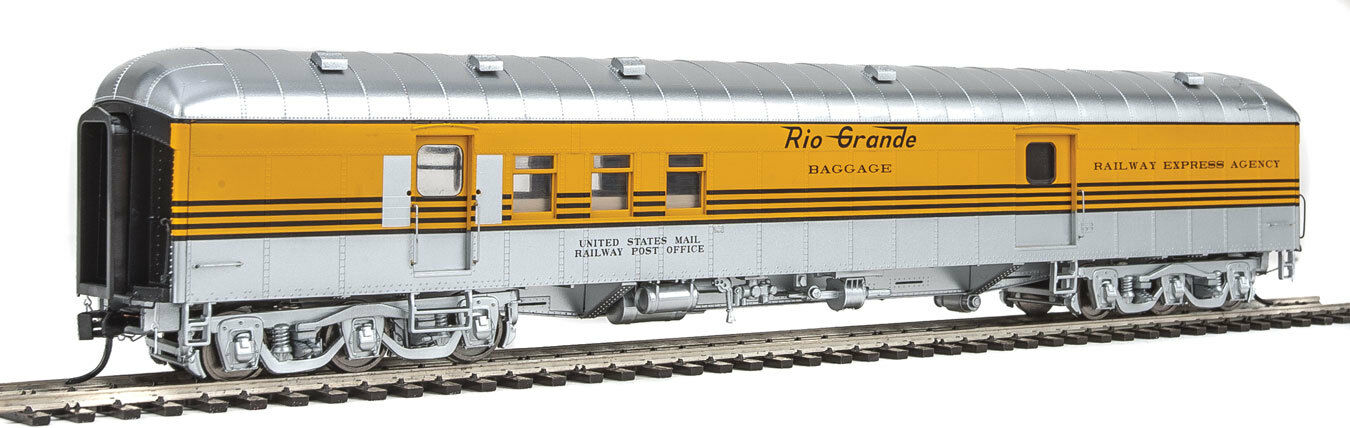 Walthers 920-17403 HO D&RGW 70' Heavyweight Railway Post Office Baggage Car RTR