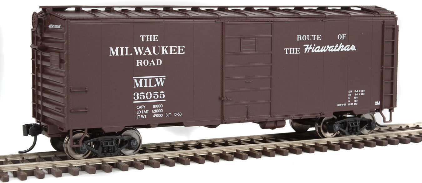 Walthers 910-1405 HO Milwaukee Road 40'''' PS-1 Boxcar Ready to Run #35055