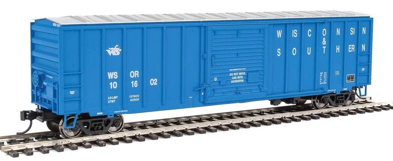 Walthers 910-2191 HO Wisconsin and Southern 50' ACF Exterior-Post Boxcar #101602