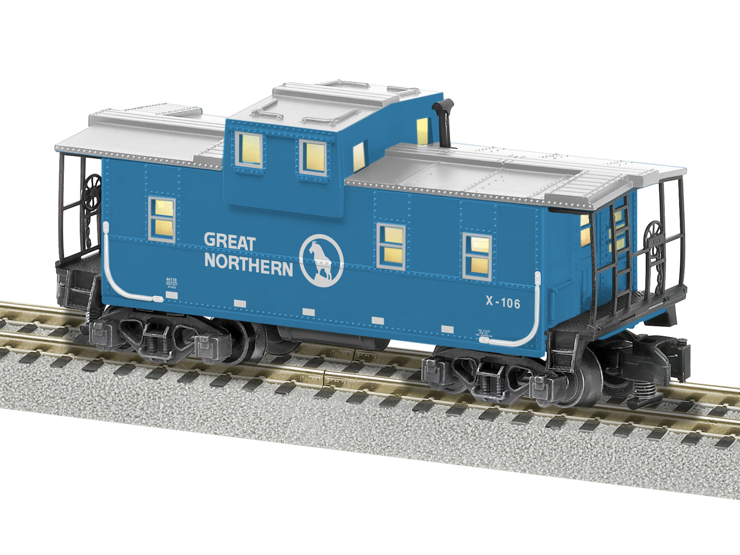 American Flyer 6-44110 S Great Northern Extended Vision Caboose #X-106