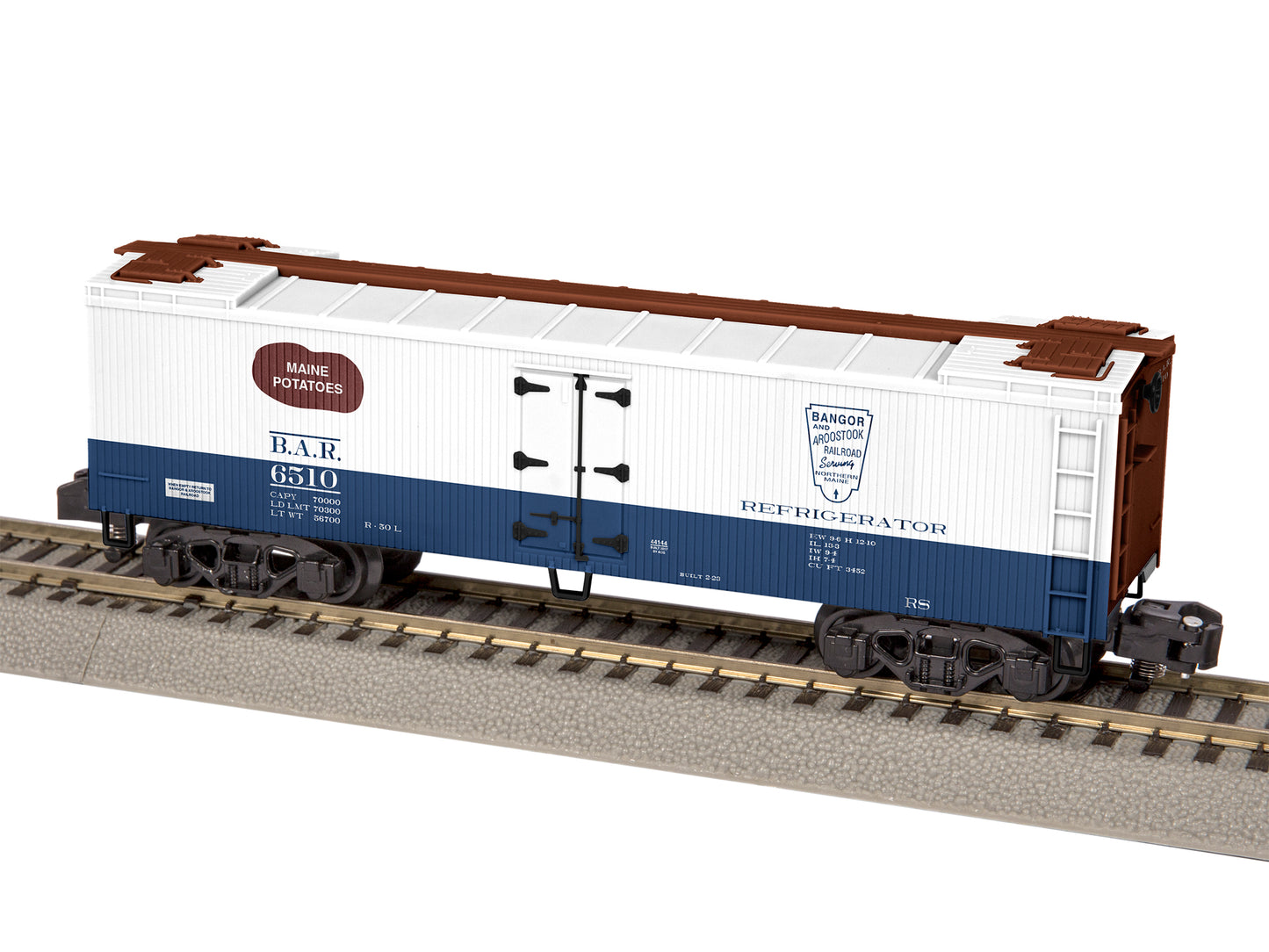 American Flyer 6-44144 S Bangor and Aroostook Woodside Reefer #6510