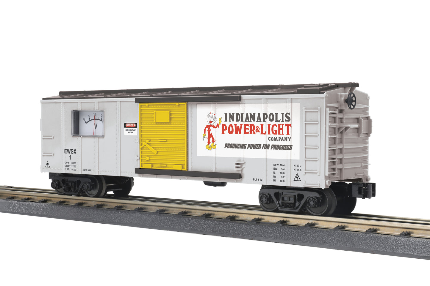 MTH 30-74945 O Gauge Indianapolis Power and Light Box Car w/ Power Meter #1